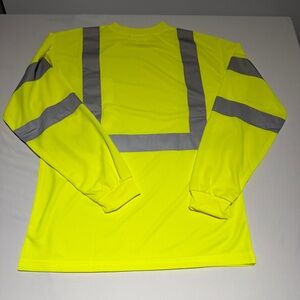 High-Visibility Yellow Long Sleeve Shirt by Max Apparel Medium NEW